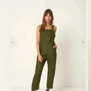 Rue Stiic HATTIE OVERALLS in khaki mustang
